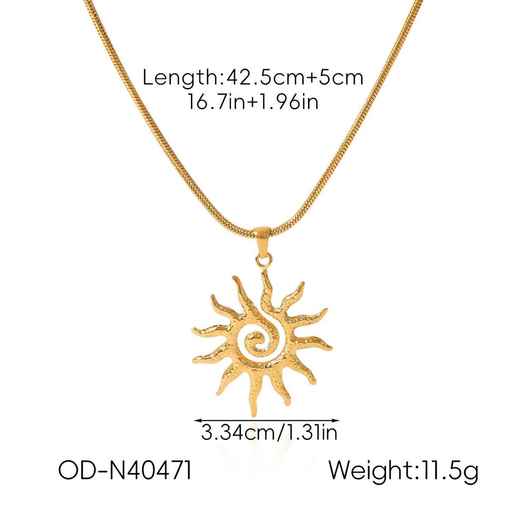 Ocean-Inspired 18k Gold Plated Starfish & Seashell Jewelry Set (Stud Earrings & Conch Pendant Necklace)