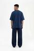 Men's Oversized Basic Machinist T-shirt – Indigo XS