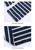 2025 Spring/Autumn Striped Cotton Slim-fit Lapel Polo T-shirt