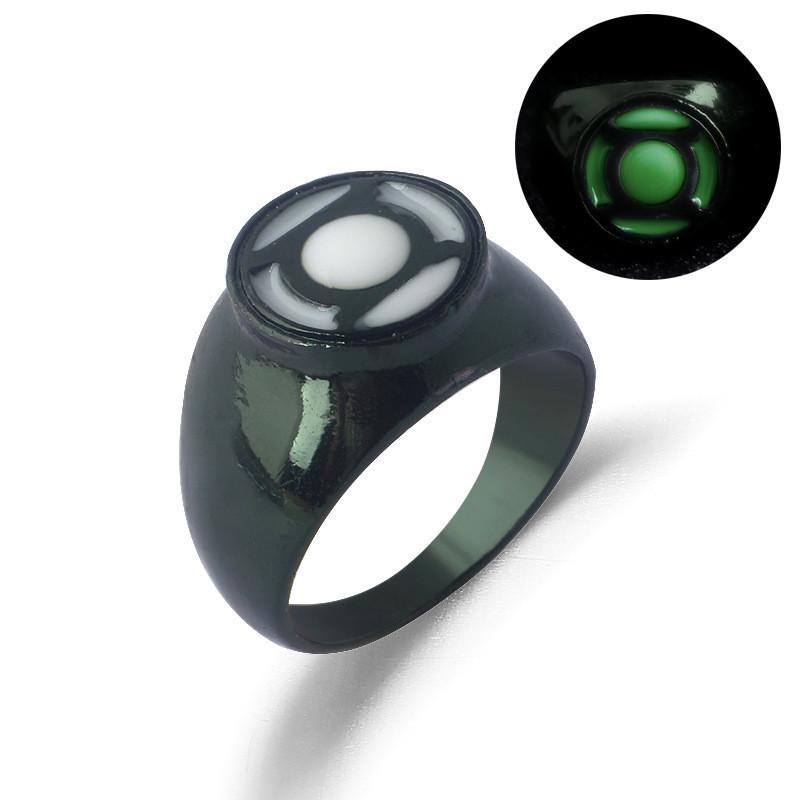 Green Lantern Night Light Ring With Cartoon Design And Unisex Fit For Collectors