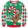 Autumn 3D Christmas Animals Printed Sweatshirts Fashionable Casual Sports Long Sleeved Men's and Women's Unisex Sweatshirts