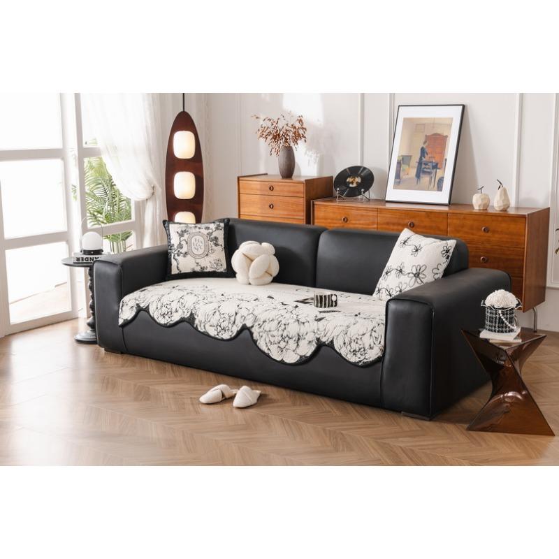 Irregular Special-shaped Sofa Cushions for All Seasons, New High-end Leather Sofa Cover, Autumn and Winter Cover Cloth