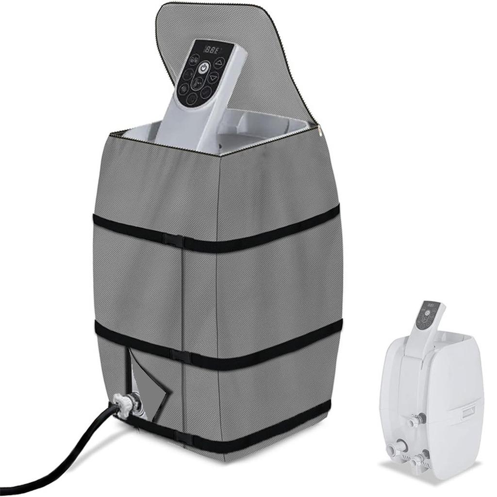 Robuste und staubdichte isolierte Whirlpool-Abdeckung Aufblasbare Wannenheizungsabdeckung Graue quadratische Schutzabdeckung