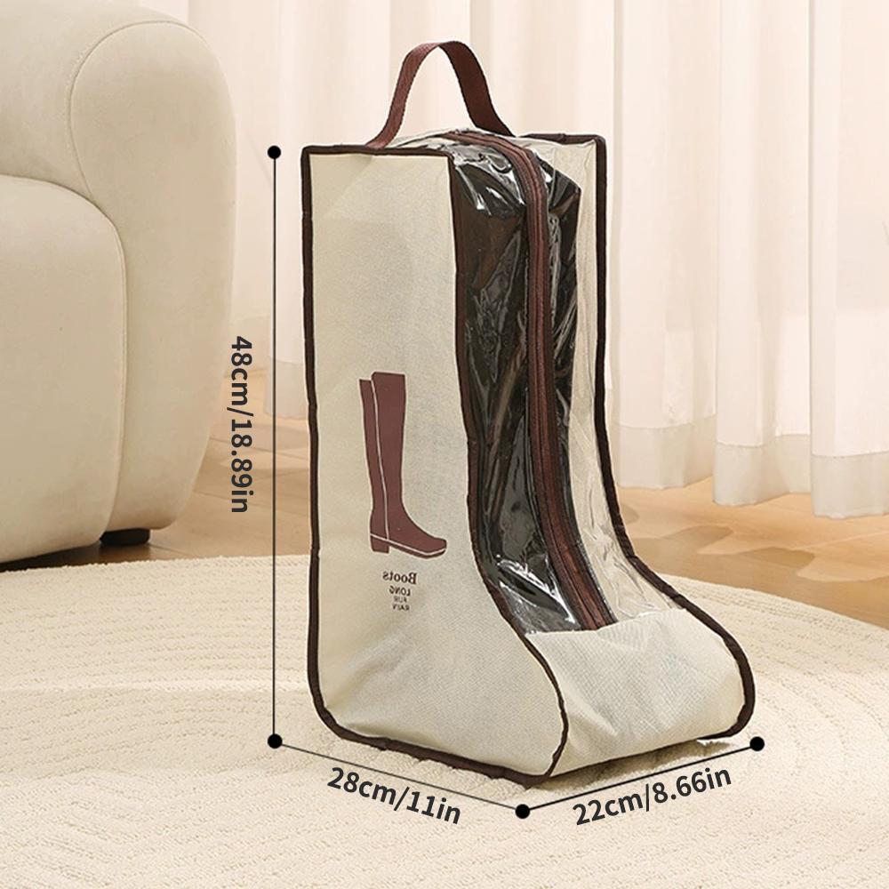 1pc/3pcs/5pcs Shoe Dust-Proof Bag, Travel Transparent Dust-Proof Shoe Cover, Large-Capacity Waterproof Portable Boot Storage Bag
