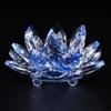 62KD Glass Lotus Flower Stand Tea Light Holder Candlestick Wedding Decorations