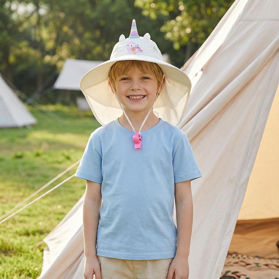2026 My Little Pony Unicorn Kids' Wide-Brim Sun Hat - Summer Sun Protection for Girls