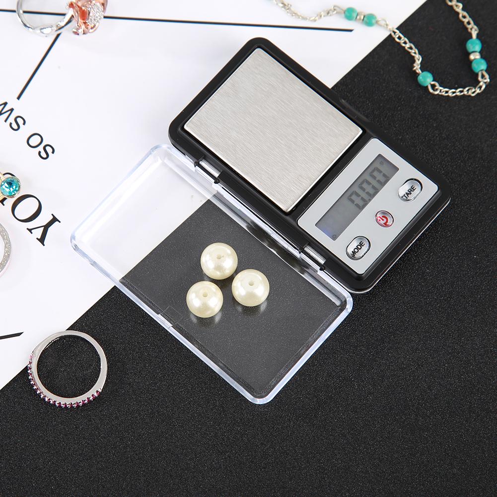 Mini Electronic Scale Practical Kitchen Scale Portable Multi-function Lightweight Automatic Energy Alarm with LCD Screen