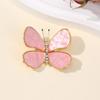 Shimmering 3D Butterfly Brooch Alloy Base Intricate Detailing Versatile Fashion Accessory For Outfits Enhancement
