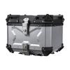 45L Multi-Capacity Aluminum Motorcycle Tail Box - Quick Release, Multiple Colors