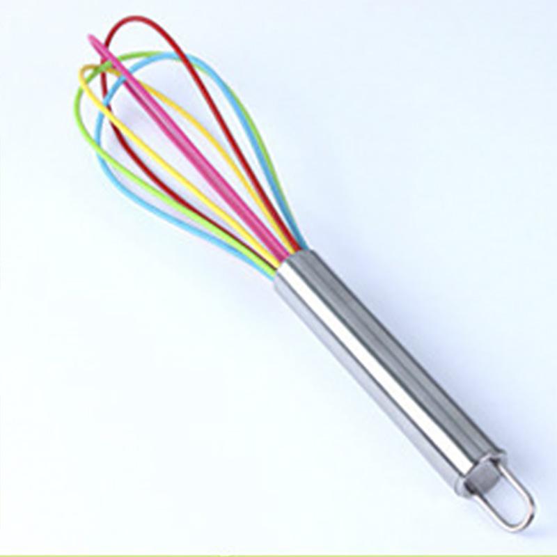 Stainless Steel Silicone Egg Beater Whisk, 10/12 Inch Baking Gadget