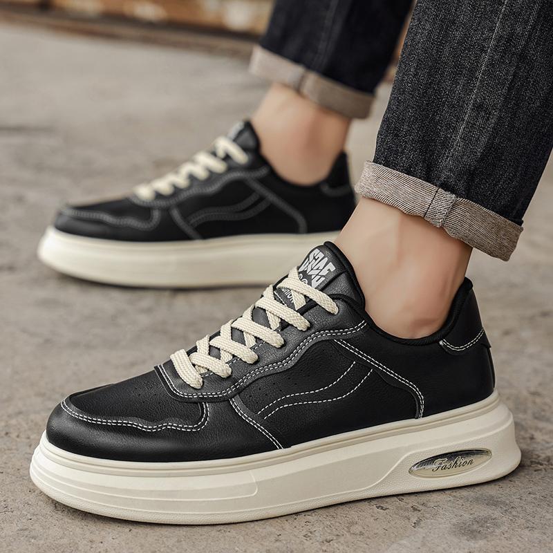 Nové Pánské Klasické Módní Nízké Tenisky na Skateboarding s Tlustou Podrážkou Pohodlné Měkké Podrážky Basketbalové Tenisky