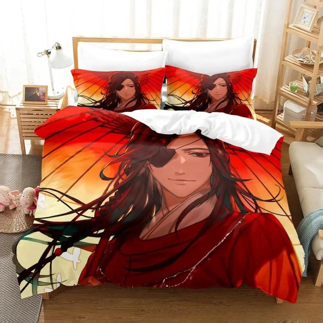 

Heaven oficial’s blesing Soft Duvet Cover Heaven oficial’s blesing Beding Set Comfortable Bed Single Double Bed Ful Sized Dimensions Anime 100*200cm Single