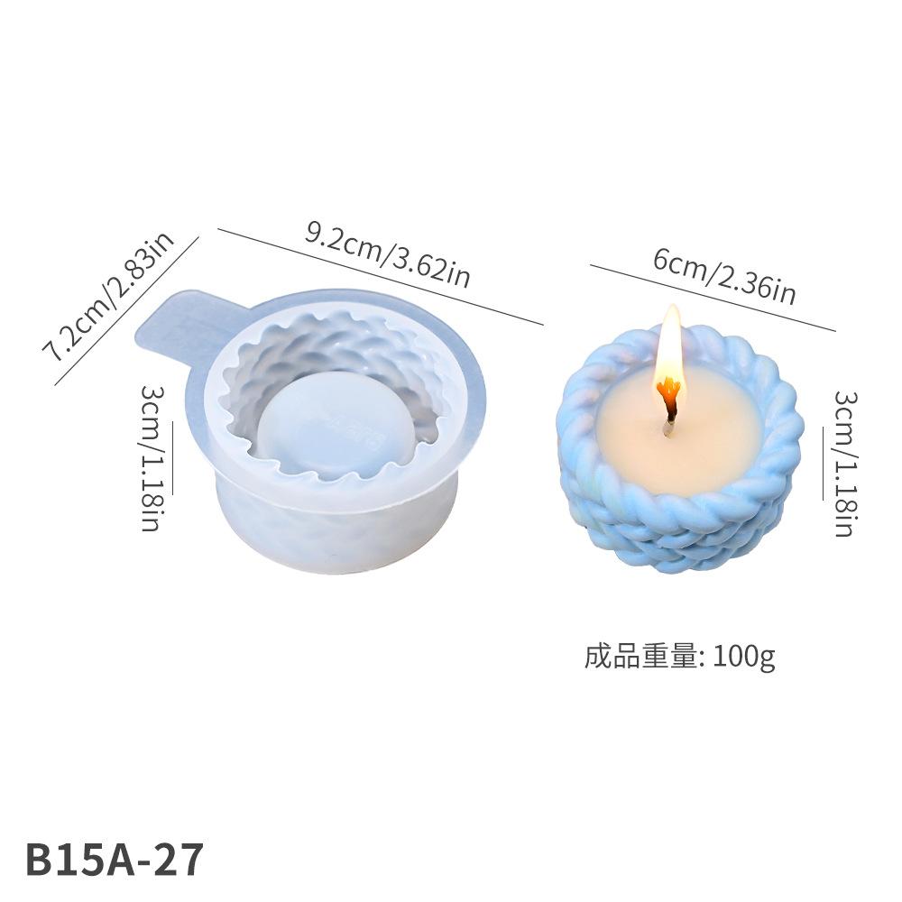 3D Hanfseil Kerzenhalter Silikonform DIY Sukkulenten Blumentopf Heimdeko Formen Zement Gips Harz Ton Bastel Aufbewahrungsbox Form