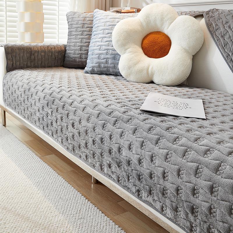 

Подушка для дивана, утолщенная флисовая подушка, новый нескользящий чехол для гостиной, фланелевое полотенце, чехол для дивана 90*90cm