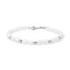 Ania Haie Natural Freshwater Pearl Cubic Zirconia Bezel Set 925 Silver Bracelet B058-05H