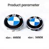 AXNX2 7Pcs Car Front Badge Rear Sticker Center Caps Steering Wheel Emblem For BMW X3 X5 G01 G20 G30 F10 F11 F20 F01 F30 E39 E60