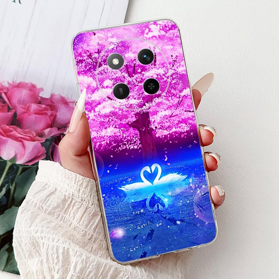 For Honor Magic7 Lite Case BRP-NX1 Coloful Painted Cover Clear Silicone Case For Honor X9C Smart Magic 7 Lite HonorX9C Soft Bags