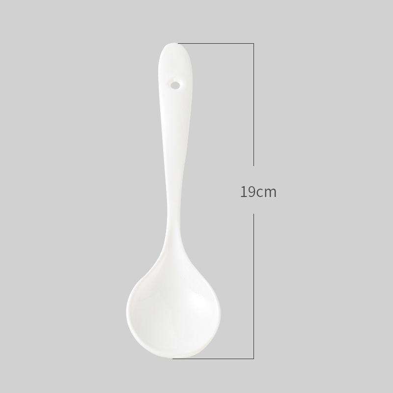 6 шт. японская керамическая маленькая суповая ложка, керамическая ложка с длинной ручкой, бытовая креативная милая ложка для риса, кухонная посуда