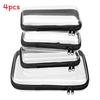 Travel Organizer Pvc Soft Bag With Zipper For Cosmetic And Clothing Storage