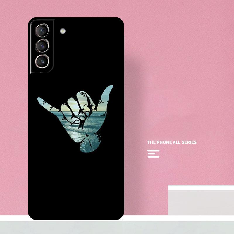 Surfer Surf Hang Loose Shaka Phone Case For Samsung Galaxy S26 S25 S24 S20 S21 S22 S23 Ultra S10 Plus S25 FE Cover Coque