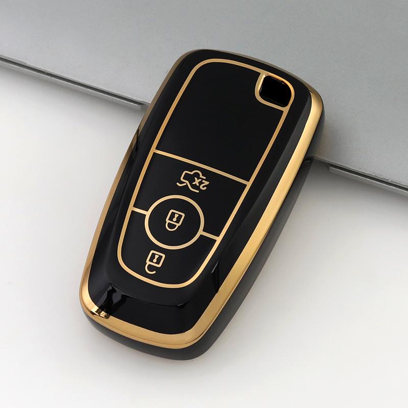 3 Buttons Car Key Case For Ford Edge Fusion Mustang Explorer F150 F250 F350 Ecosport Key Cover Protector Holder Shell Accessory