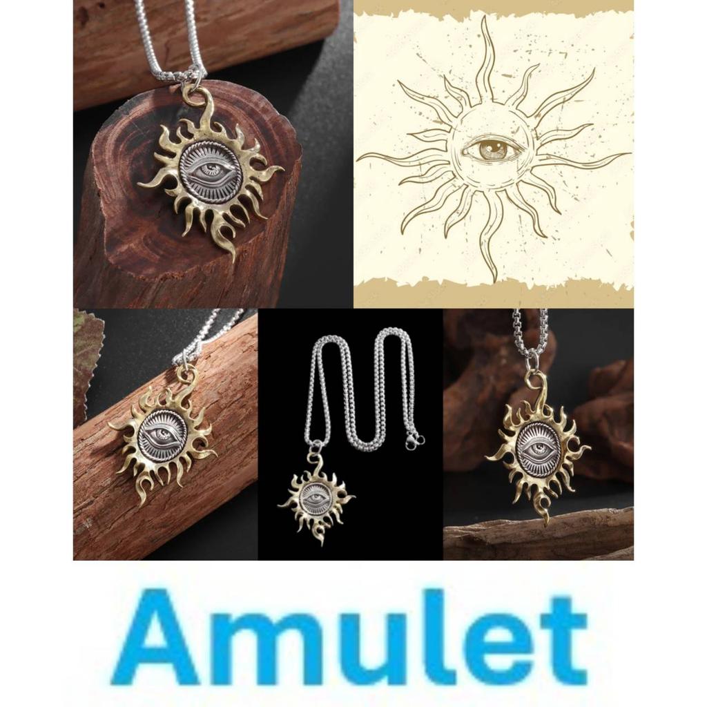 Necklace Pendant Ancient Egypt Egyptian Sun Eye Amulet Talisman Power Protect Health Jewelry Accessories