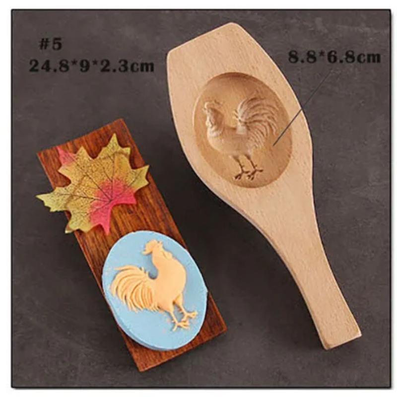 Wooden Pastry Mould Mung Bean Cake Mold Baking Tool 3d Ice Cream Diy Kitchen Household Products A Snack Accessories Party Gift