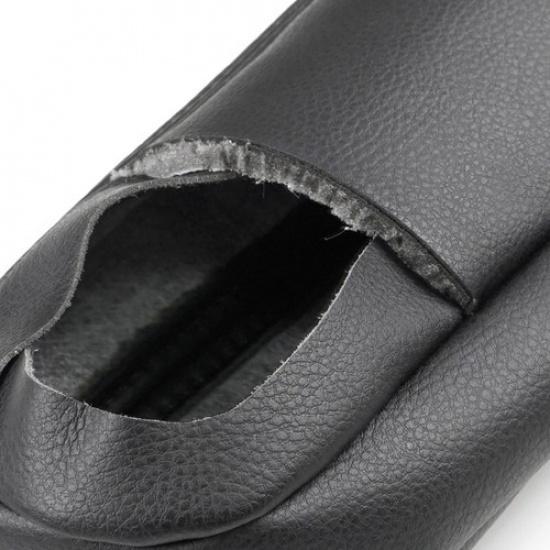 2x Black Seat Armrest Handle Leather Cover Trim For Land Rover Discovery 3 4 LR3
