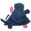 Doudou pour bébé/enfant les deglingos baby hippios l'hippopotame - bleu - 28 cm