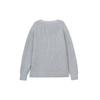 UNIQLO Solid Color Single-Breasted V-Neck Loose Long Sleeve Knit Sweater Men sweater Gray 466718-03
