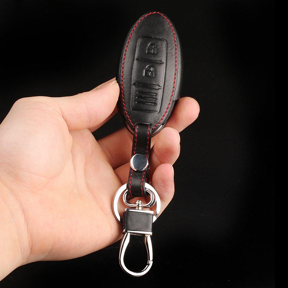 [EMY] NISSAN Nissan Smart Key Case, Key Holder, X-Trail, Serena, Notebook, Skyline and More Colors Available, Black