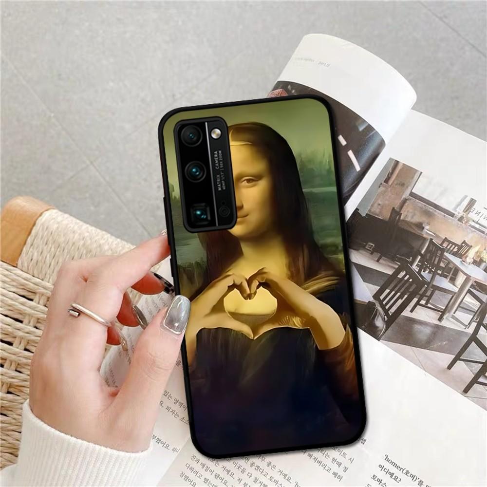 Mona Lisa Phone Case For Huawei Honor 10 Lite 9 20 7A 9X 30 50 60 70 Pro Plus Soft Silicone Cover