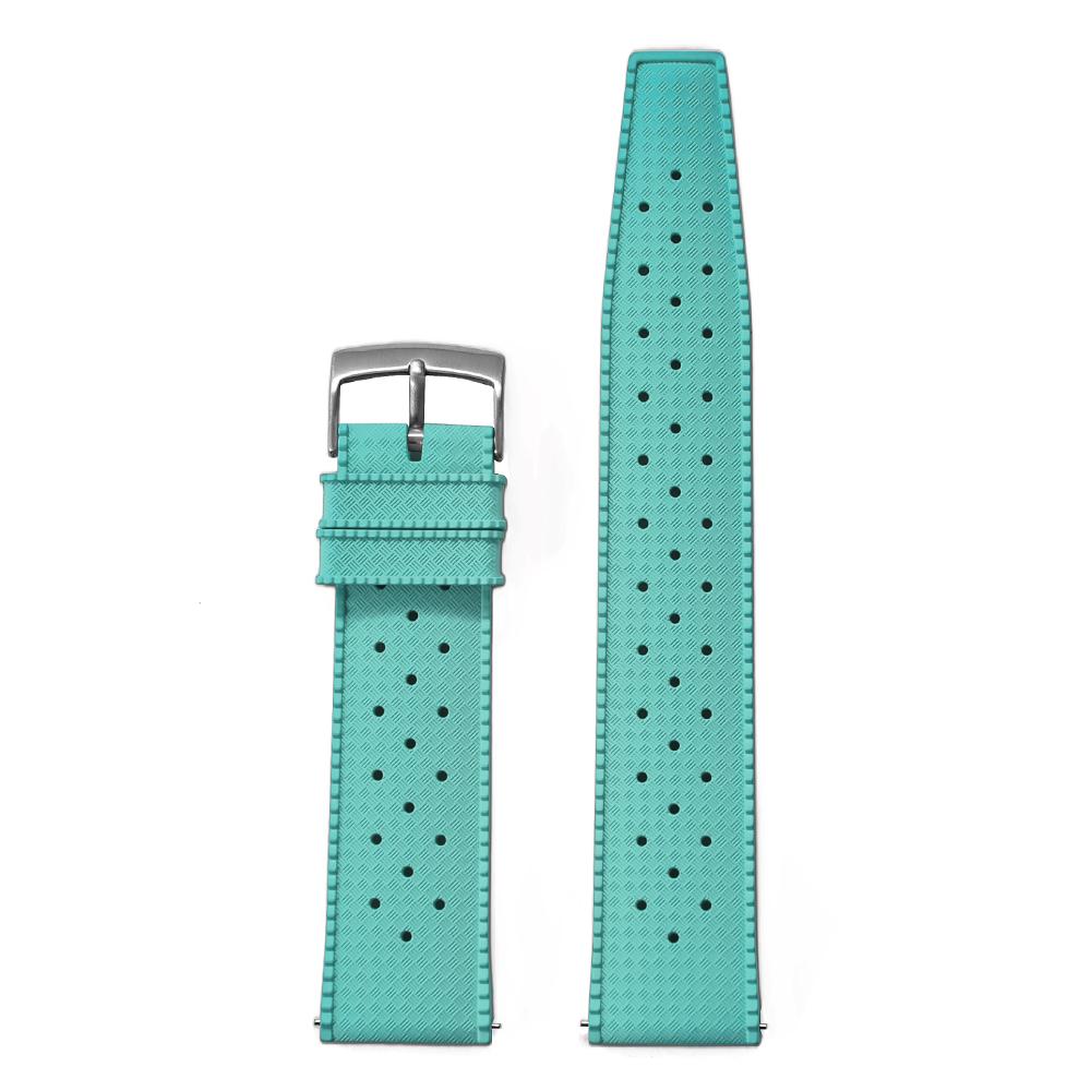 18/19/20/21/22/23/24mm Tropische FKM-Gummi-Uhrenarmbänder Schnellverschluss FPM-Armband Langlebiges Weiches Armband Wasserdichtes Sportuhr
