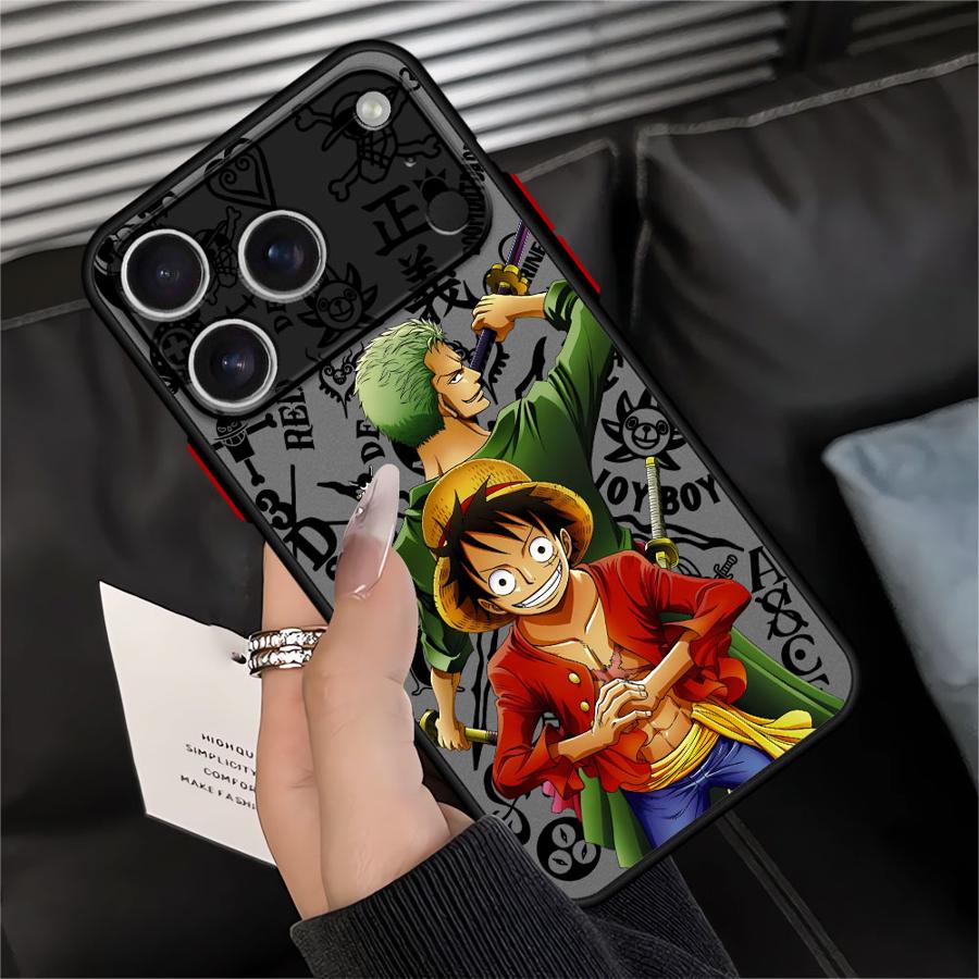 Anime One Piece Luffy Zoro Funda Back Phone Cover Case for iPhone 17 Pro Max Air 12 7 8 SE 15 13 Mini 11 14 16 Plus XS XR