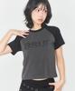 Aejeuyua Logo Raglan T-Shirt Charcoal