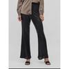 Single Fashion Temperament High Waist Slim Looking Sequin Simple Black Adult Lady Like Woman Beautiful Stylish New Arrival Wide Leg Women's Trousers