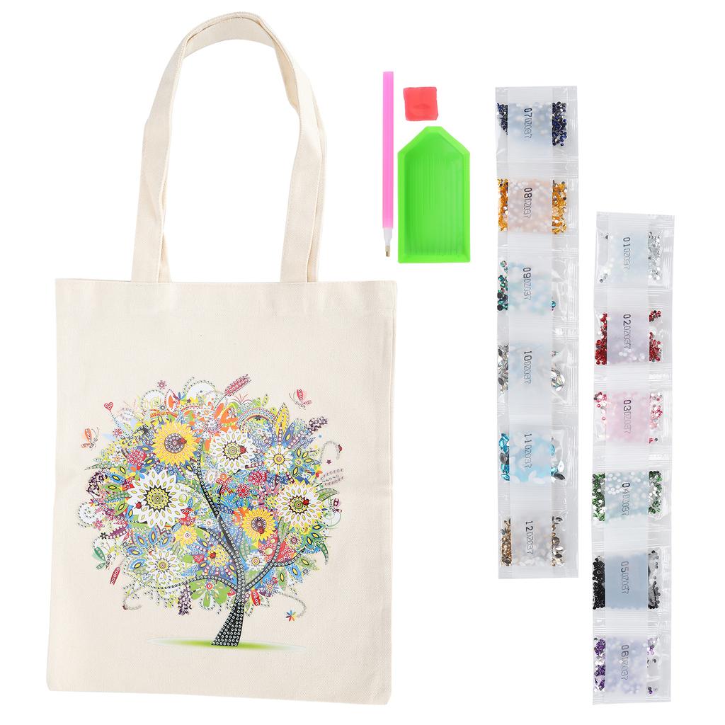DIY Diamond Painting Bag Exquisite Rhinestones Painting Shopping Bag Tool Kit GiftBB002