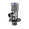 Gun Grey Stainless Steel Three-Way Toilet Water Heater Valve