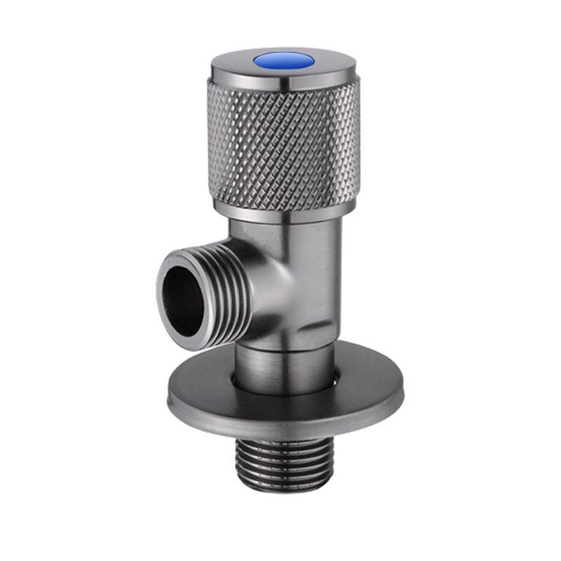 Gun Grey Stainless Steel Three-Way Toilet Water Heater Valve