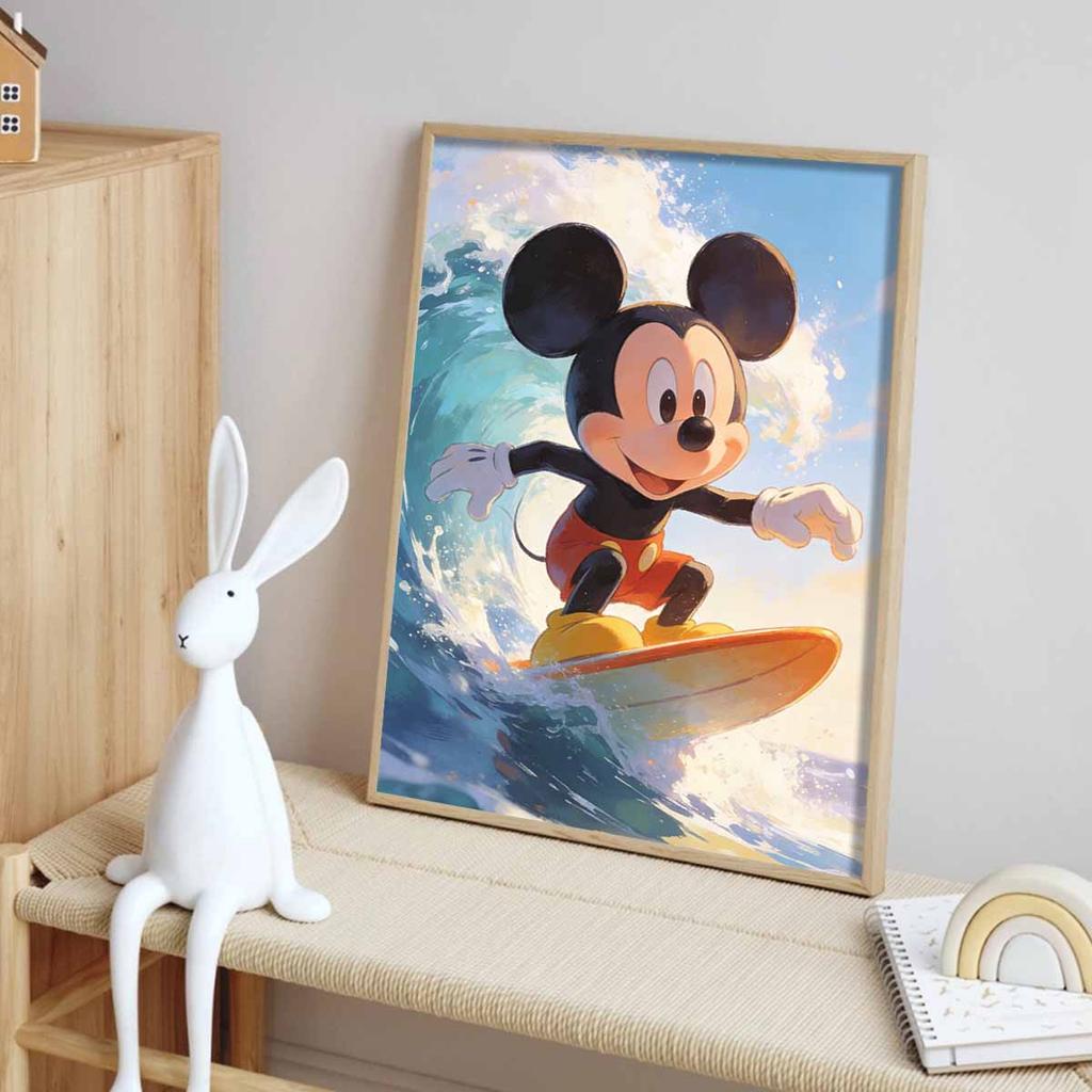 Disney Mickey Mouse Surfing Diamond Painting Art Kit Handmade DIY Home Decor Gifts