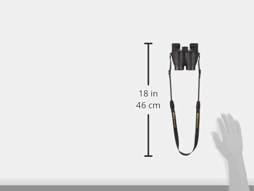 Nikon Travelite VI 10x25 Porro Prism Binoculars, 10x Magnification, 25mm Aperture, T610X25, Black