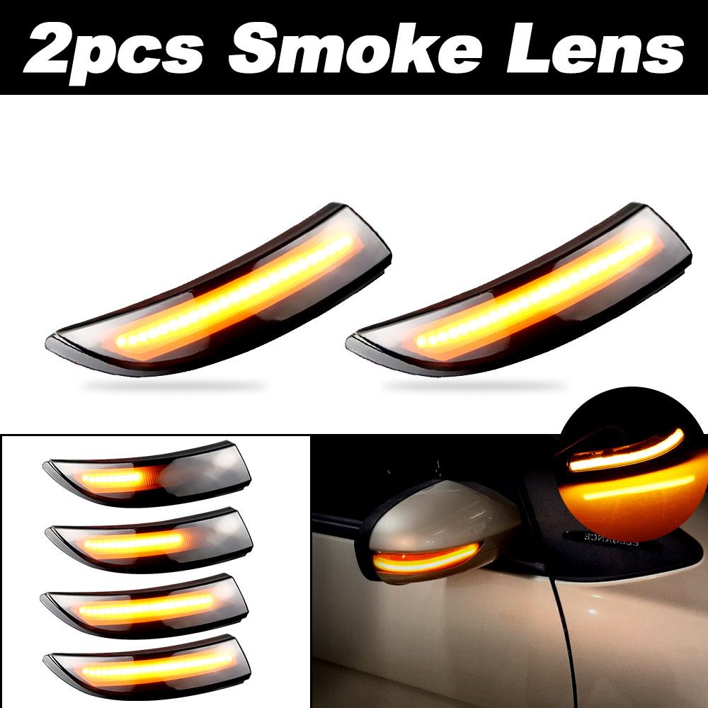 

2pcs 6000K Dynamic LED Turn Signal Lights Rearview Mirror Indicator Blinker Repeater For Ford B-Max 2008-2017