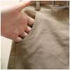 2024 Korean Style Slimming Linen-Cotton Elastic Waist Slit Shorts for Women