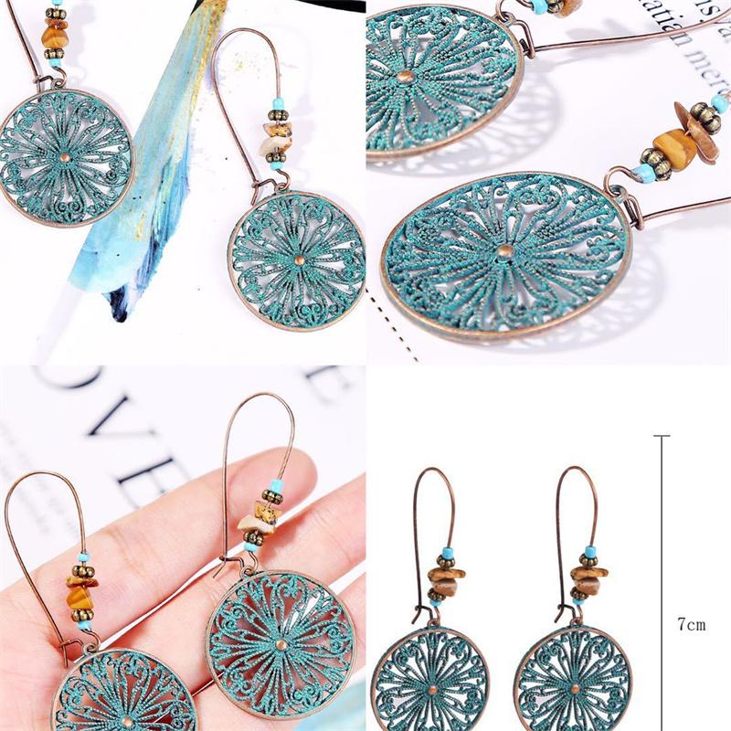 BLINGBAY 2023 Women's Earrings Retro Accessories Fashion Jewelry Accessories Ethnic Turquoise Earrings Bohemian Jewelry Gifts