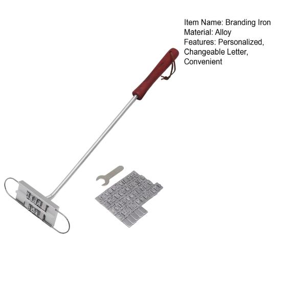 Barbecue Branding Iron Custom Branding Iron Stamp with Changeable Letters for Steaks Cakes