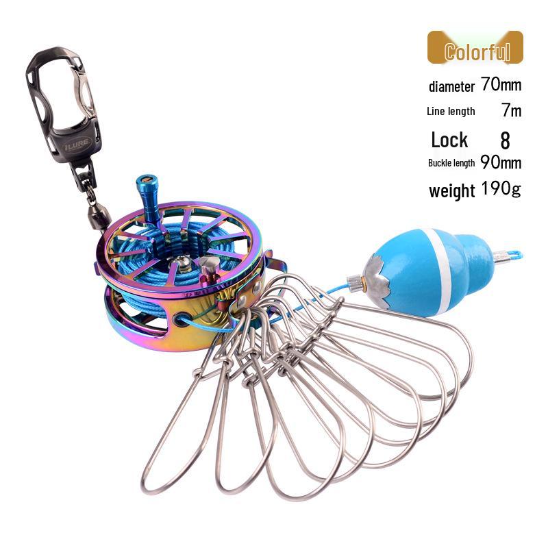 

Love Lure Retractable Fish Lock with Portable Reel Upgraded 60#