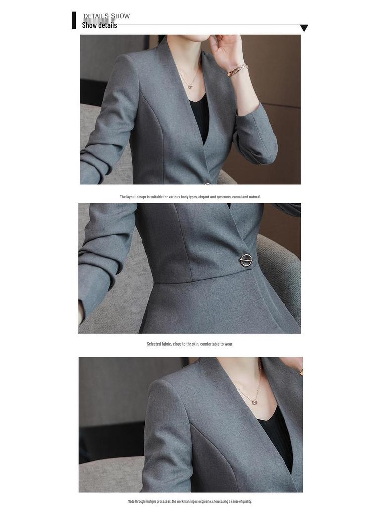 Elegant Goddess Style Professional Suit for Receptionists and Hotel Managers