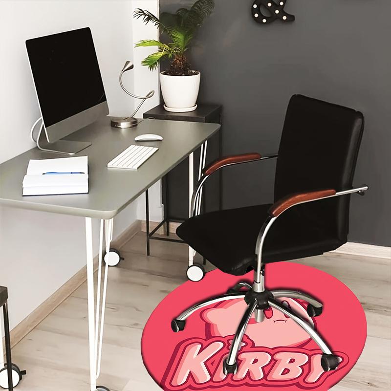 

1pc Kirby Round carpet, Made of Polyester,Perfect for Decorating Office Chairs, Living Rooms,Vibrant Decorative Rug 80cm