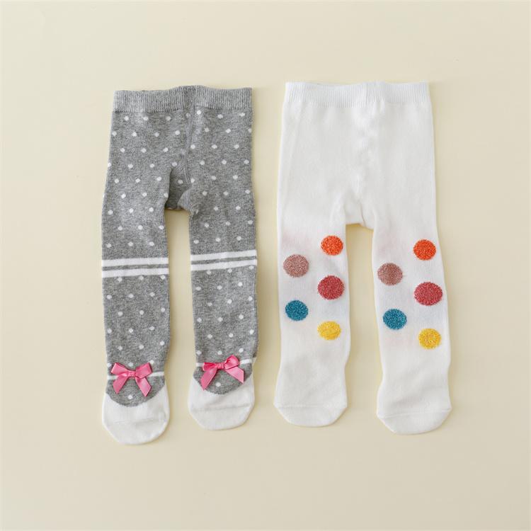 

Колготки для маленьких девочек, весенние повседневные колготки для новорожденных, хлопковые трикотажные чулки для девочек с принтом, 2 шт./компл., От 0 до 12 месяцев S