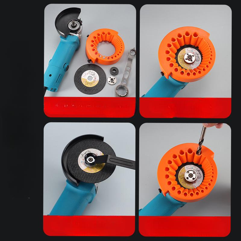 1 Stück Mehrspezifikations-Bohrer-Schleifhilfswerkzeug Schleifbohrer Schleifmaschine, neue verdickte Ausführung Winkelschleifer Bohrschleifer